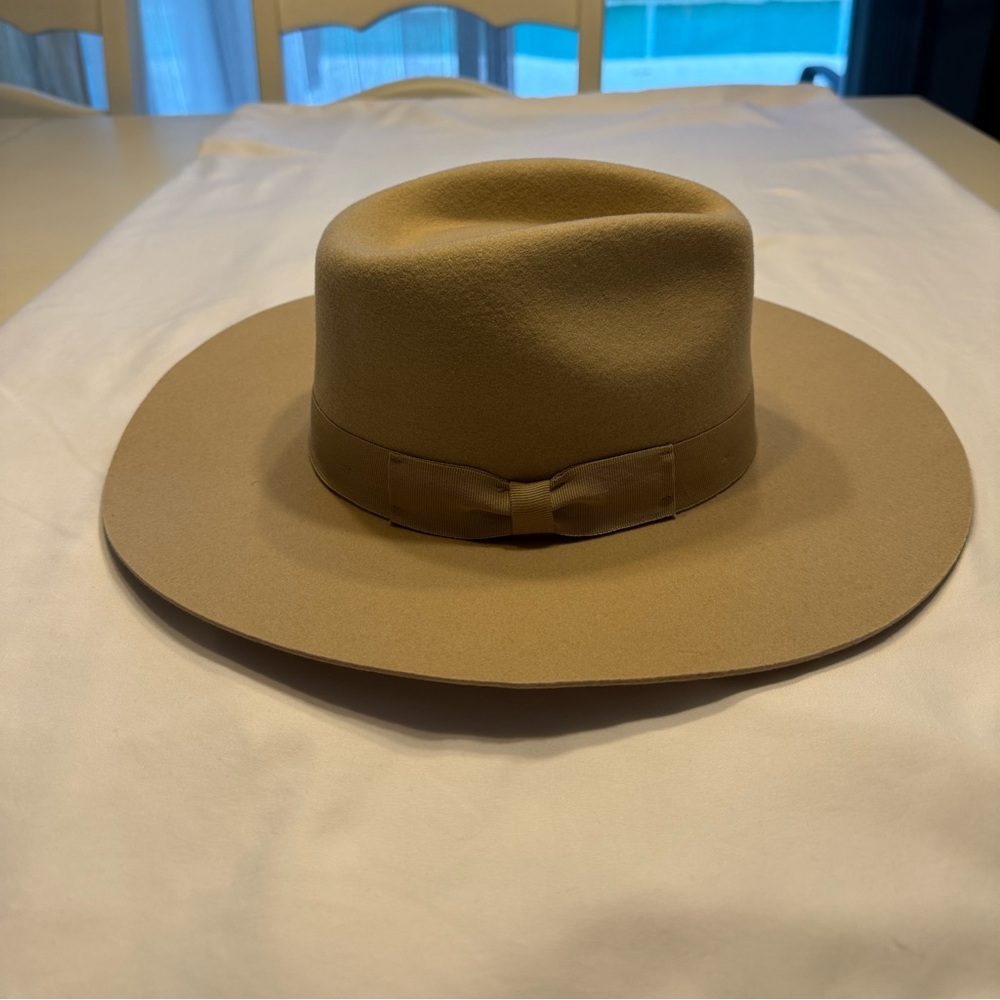 Tan Wool Top Hat - Picture 3 of 10
